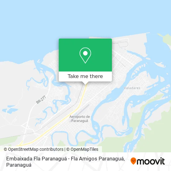 Embaixada Fla Paranaguá - Fla Amigos Paranaguá map
