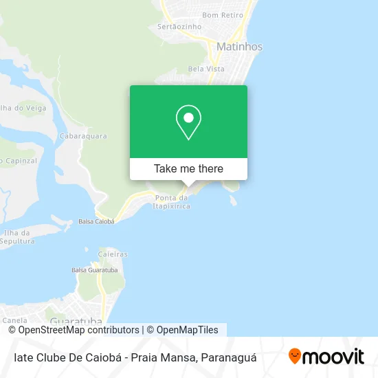 Iate Clube De Caiobá - Praia Mansa map