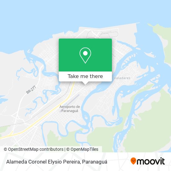 Mapa Alameda Coronel Elysio Pereira