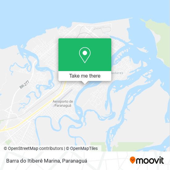 Mapa Barra do Itiberê Marina