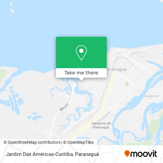 Jardim Das Américas-Curitiba map