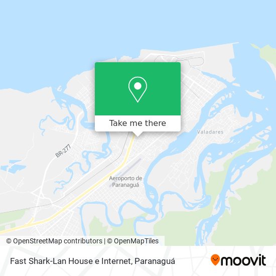 Fast Shark-Lan House e Internet map