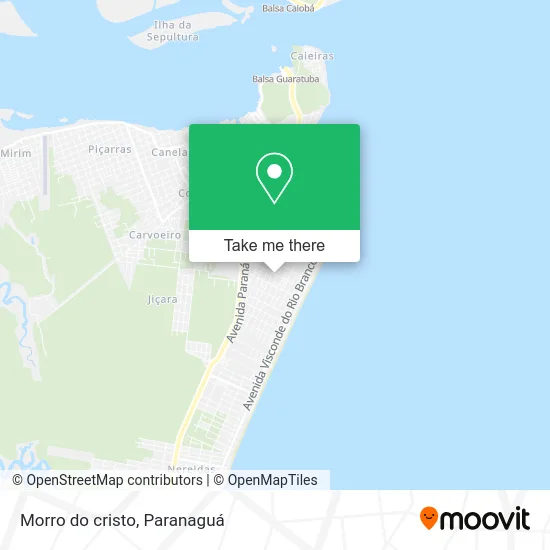 Morro do cristo map