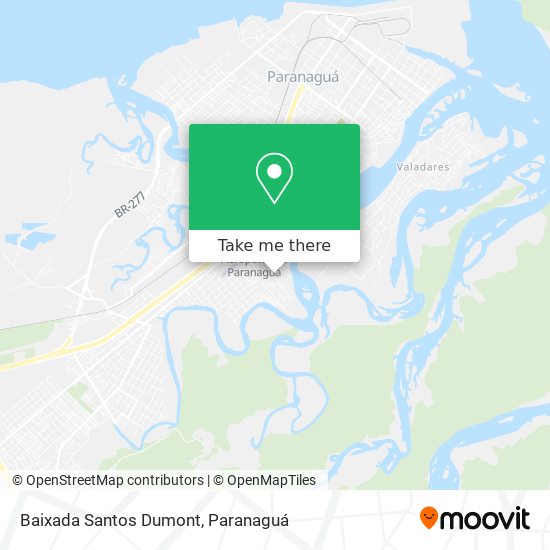 Baixada Santos Dumont map