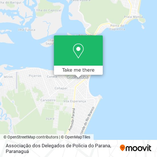 Associação dos Delegados de Policia do Parana map