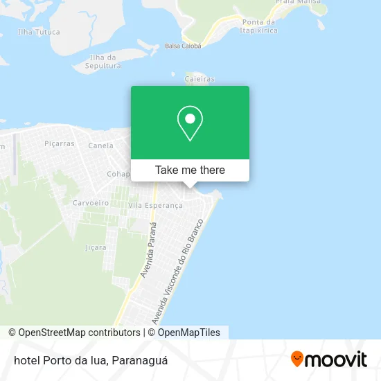 hotel Porto da lua map