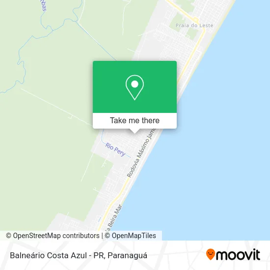 Balneário Costa Azul - PR map