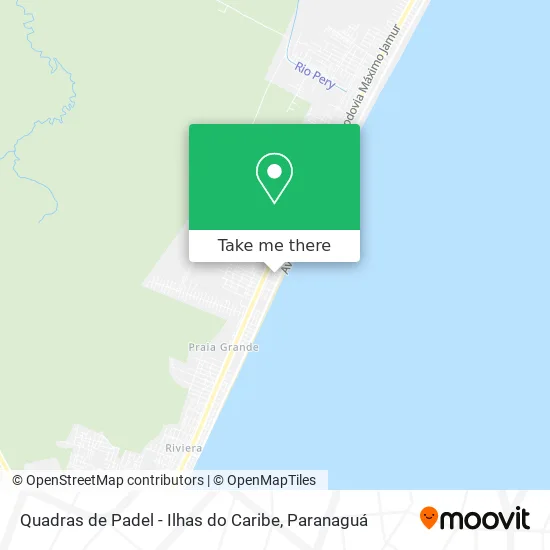 Quadras de Padel - Ilhas do Caribe map