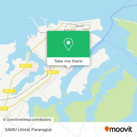 SAMU Litoral map
