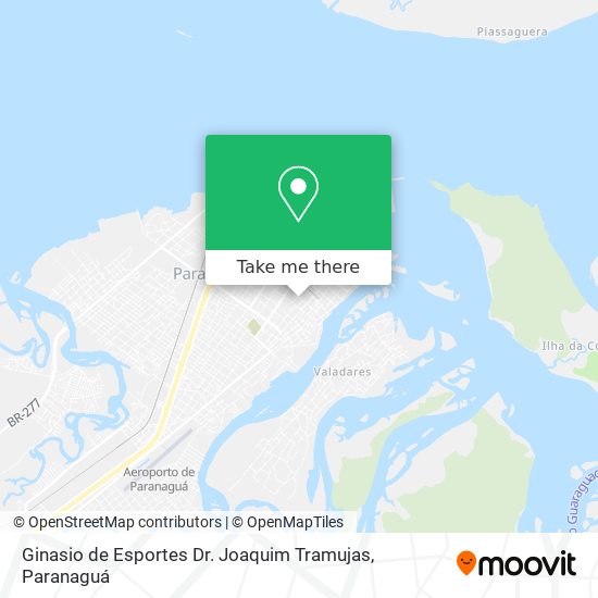 Ginasio de Esportes Dr. Joaquim Tramujas map