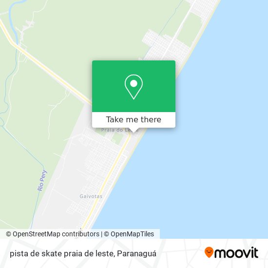 pista de skate praia de leste map