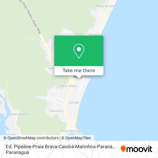 Ed. Pipeline-Praia Brava-Caiobá-Matinhos-Paraná. map