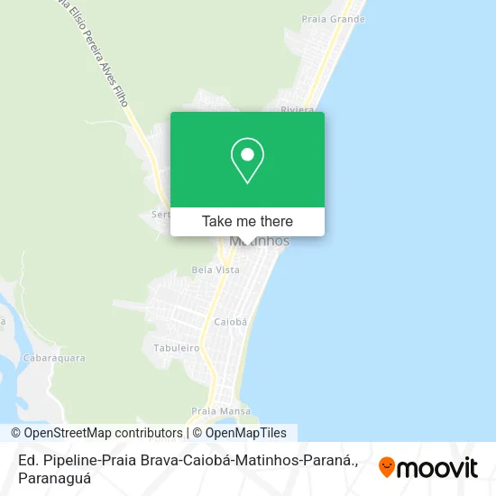 Ed. Pipeline-Praia Brava-Caiobá-Matinhos-Paraná. map