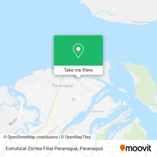 Estrutural Zortéa Filial Paranaguá map
