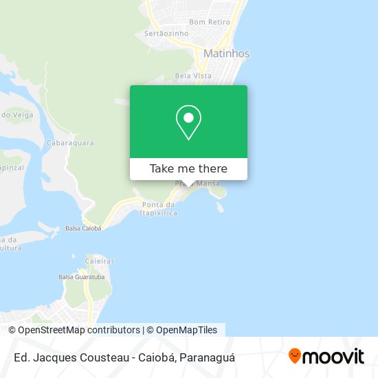 Ed. Jacques Cousteau - Caiobá map