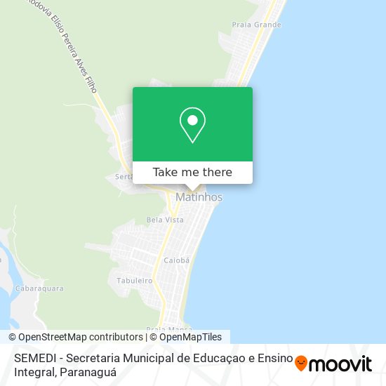 Mapa SEMEDI - Secretaria Municipal de Educaçao e Ensino Integral