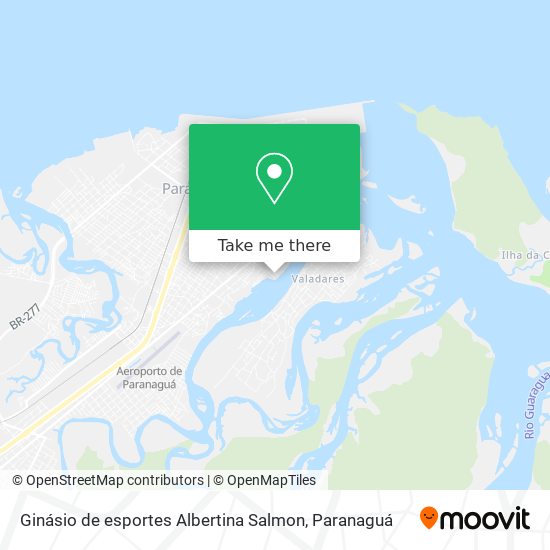 Ginásio de esportes Albertina Salmon map