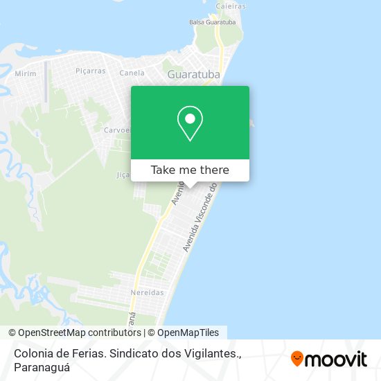Colonia de Ferias. Sindicato dos Vigilantes. map