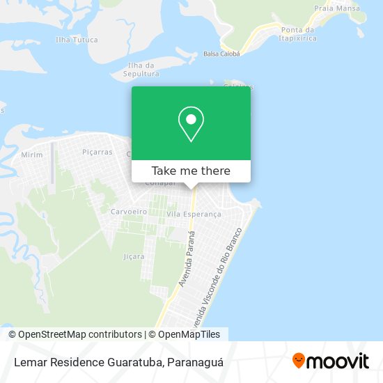 Lemar Residence Guaratuba map