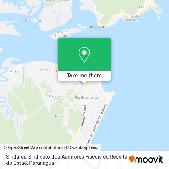 Sindafep-Sindicato dos Auditores Fiscais da Receita do Estad map