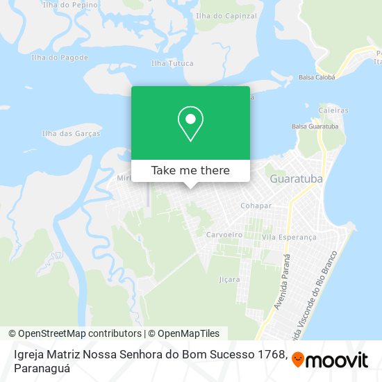 Igreja Matriz Nossa Senhora do Bom Sucesso 1768 map