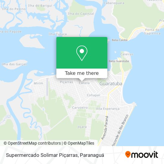 Supermercado Solimar Piçarras map