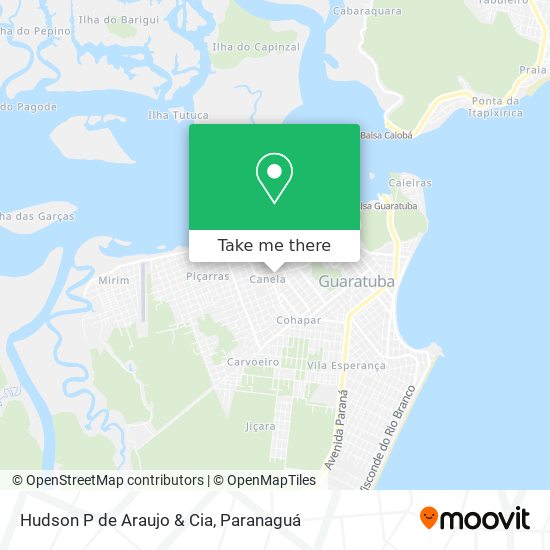 Hudson P de Araujo & Cia map