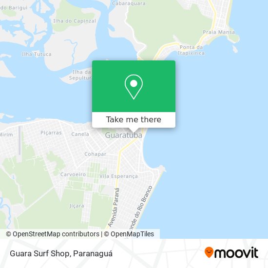 Guara Surf Shop map