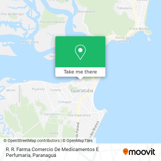 R. R. Farma Comercio De Medicamentos E Perfumaria map