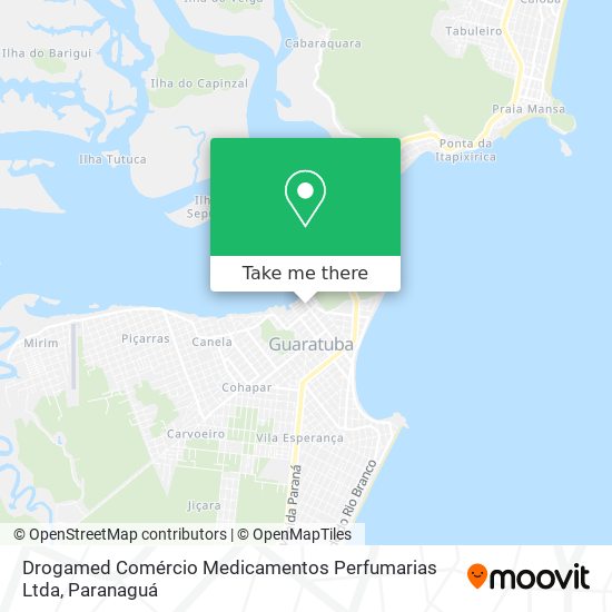 Drogamed Comércio Medicamentos Perfumarias Ltda map