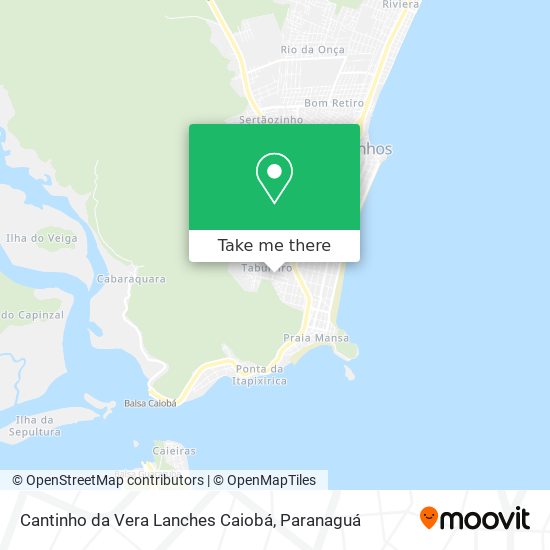 Cantinho da Vera Lanches Caiobá map