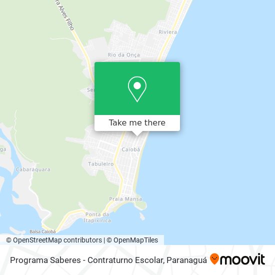 Programa Saberes - Contraturno Escolar map