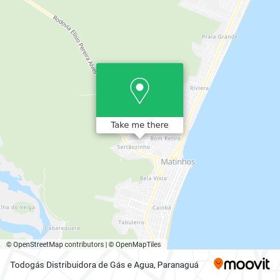 Todogás Distribuidora de Gás e Agua map