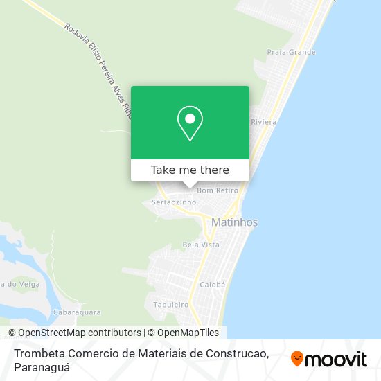 Mapa Trombeta Comercio de Materiais de Construcao