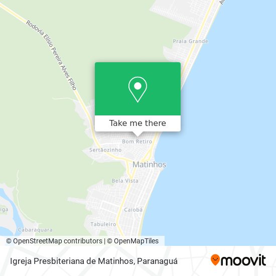 Igreja Presbiteriana de Matinhos map