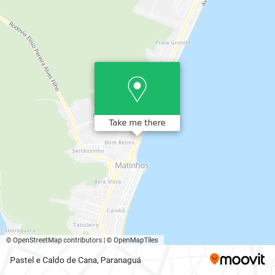 Pastel e Caldo de Cana map