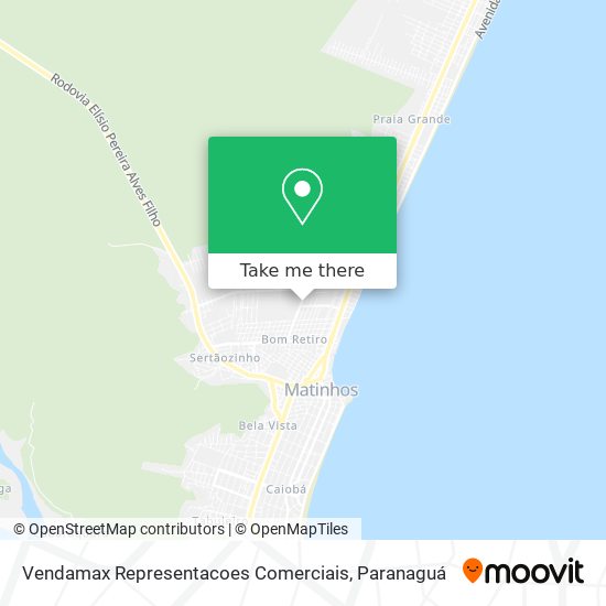 Vendamax Representacoes Comerciais map