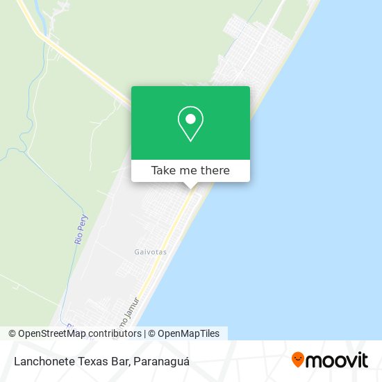 Lanchonete Texas Bar map