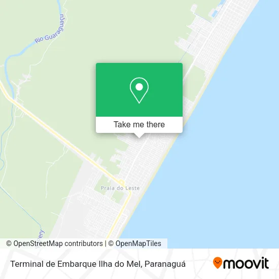 Terminal de Embarque Ilha do Mel map