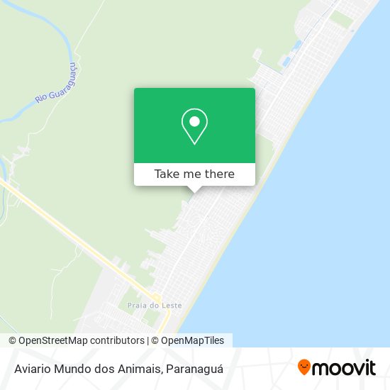 Aviario Mundo dos Animais map
