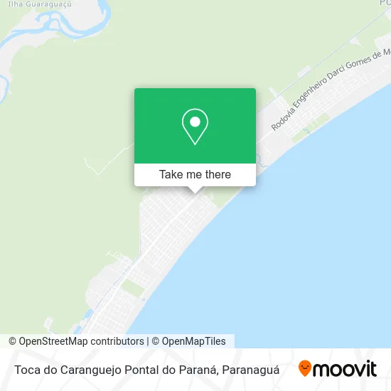 Toca do Caranguejo Pontal do Paraná map