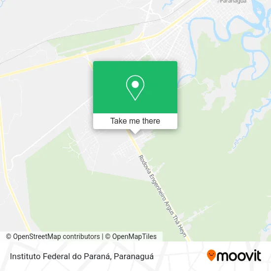 Instituto Federal do Paraná map