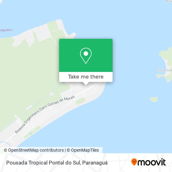 Pousada Tropical Pontal do Sul map