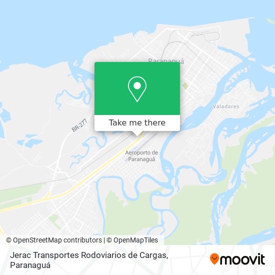 Jerac Transportes Rodoviarios de Cargas map