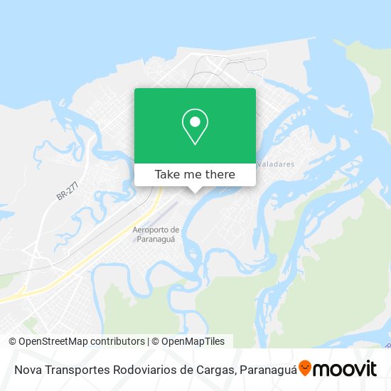 Nova Transportes Rodoviarios de Cargas map