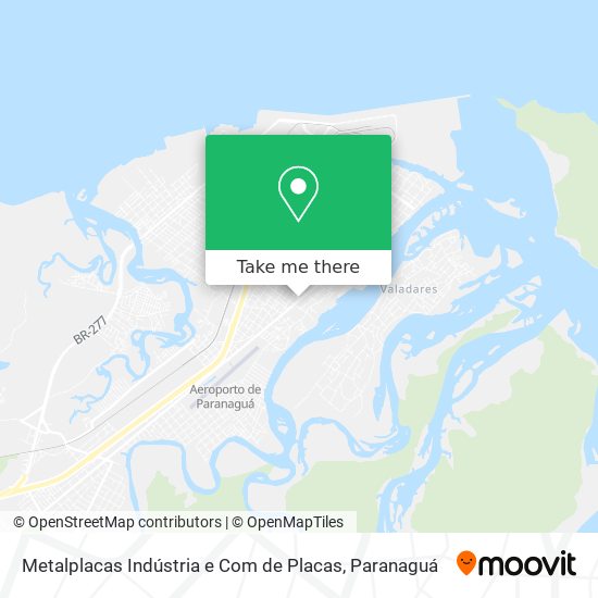 Mapa Metalplacas Indústria e Com de Placas