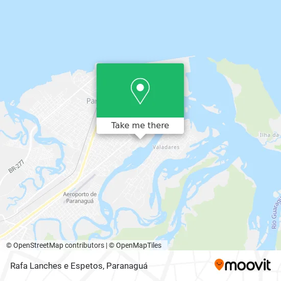 Rafa Lanches e Espetos map