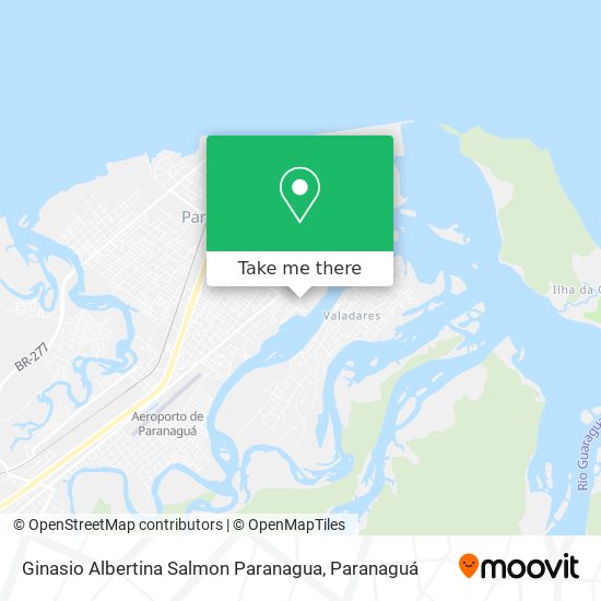 Ginasio Albertina Salmon Paranagua map