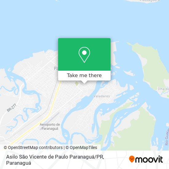 Asilo São Vicente de Paulo Paranaguá / PR map