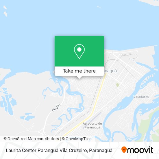 Laurita Center Paranguá Vila Cruzeiro map